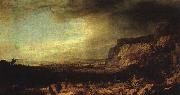 SEGHERS, Hercules Mountainous Landscape  af Spain oil painting artist